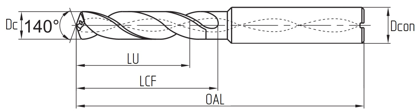 DHM-0620-A05N EPD20  DHM-0620-A05N EPD20/ Цельное твердосплавное сверло