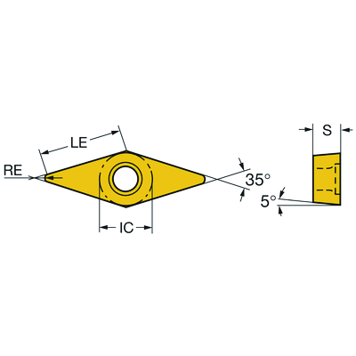VBMT 16 04 04-PM 4425Sandvik Coromant