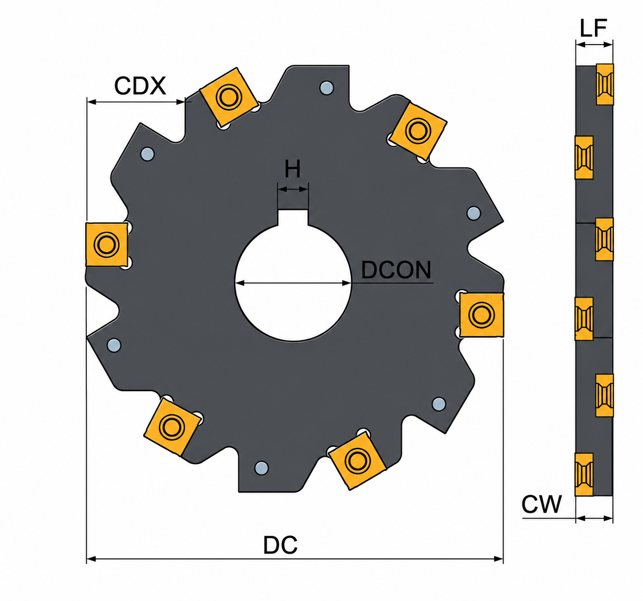 MSTM-D125Q40-CW4.0 Эквивалент MSTM-D125Q40-CW4.0/ Фреза дисковая