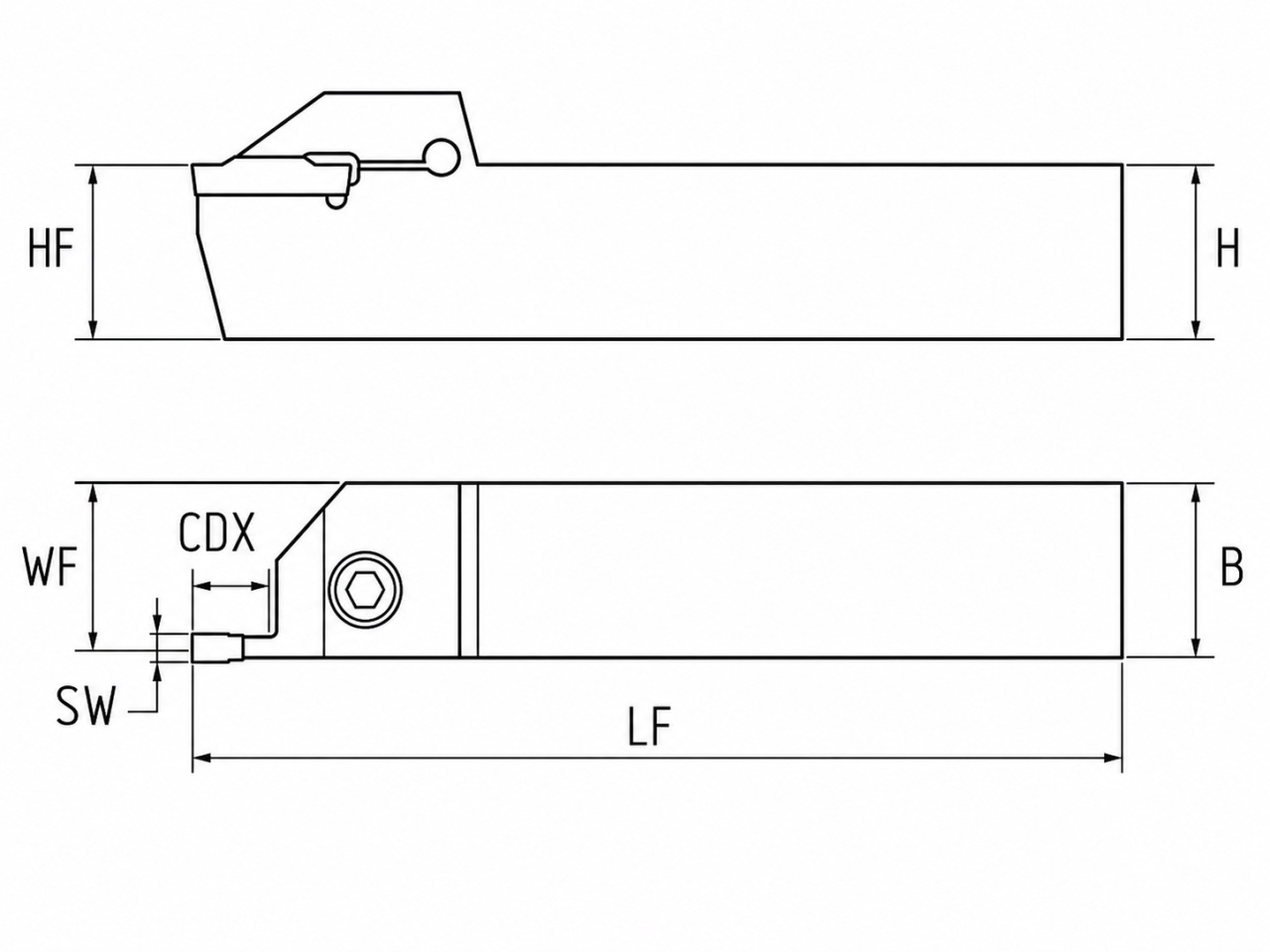 MGEHR2525-5T35 Эквивалент Державка для отрезки и обработки канавок MGEHR2525-5T35 Эквивалент